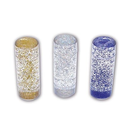 Learning Advantage <p>Set of 3 large cylinders containing gold, silver and blue glitter in clear liquid. Turn t CTU9308